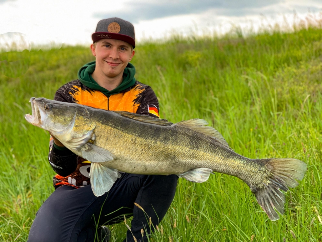 Tideritter Marcel Kostmann mit PB Zander 92 cm (Stand Mai 2020)